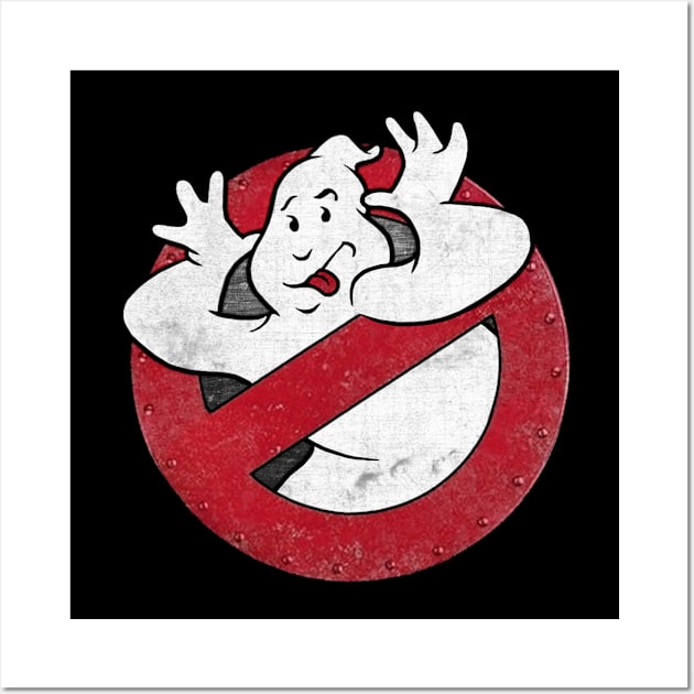 GHOSTBUSTIN' 911 Retro Phooey Ghost Logo Wall Art by TCGhostbusters